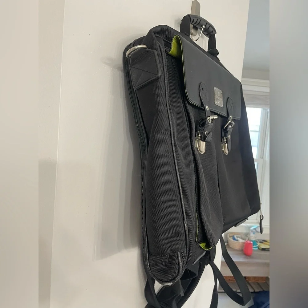 Ossington NY convertible folding garment travel bag shoulder back & hand straps